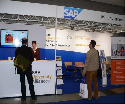 Gemeinsamer Messeauftritt mit der SAP nd dem Deutschen ÜbungsFirmenRing